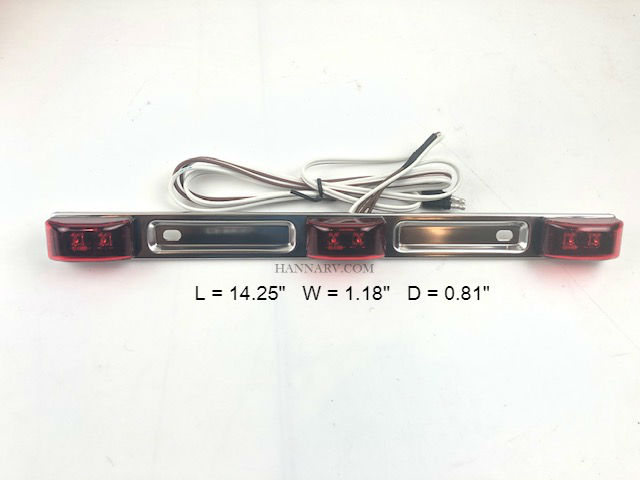 Karavan 205-00176-NA Waterproof LED Identification 3-Light Bar